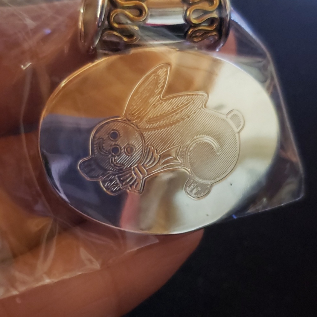 Bunny Slide For Necklace Silver Plated